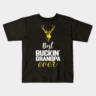 Best buckin' grandpa ever Kids T-Shirt